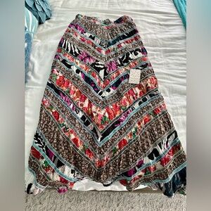 Free People NW size 8 fully lined boho skirt